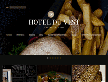 Tablet Screenshot of hotelduvest.dk